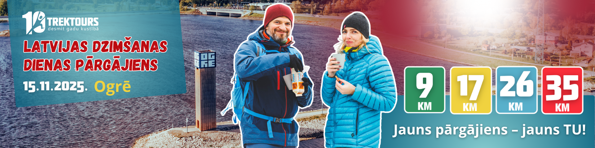 TrekTours: Latvijas dzimšanas dienas pārgājiens Ogrē'25