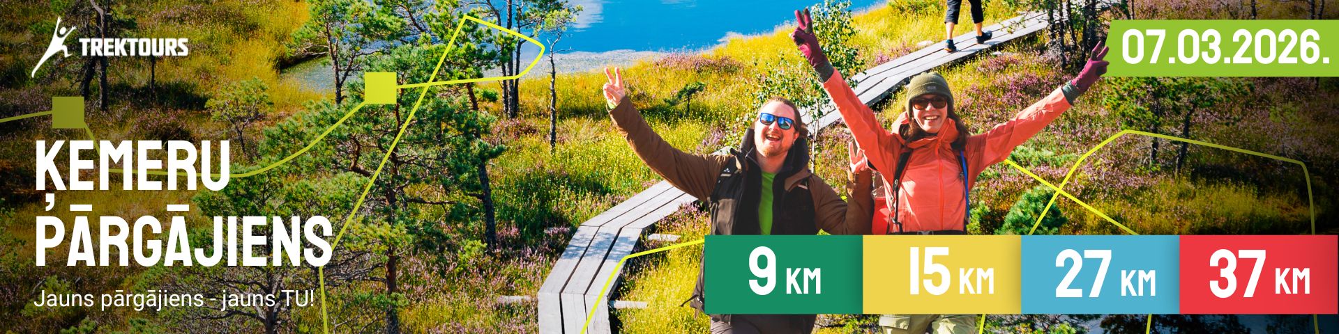 TrekTours: Ķemeru pārgājiens'26