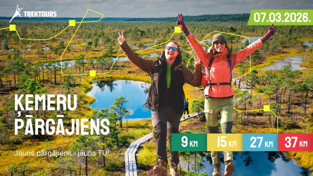 TrekTours: Ķemeru pārgājiens'26