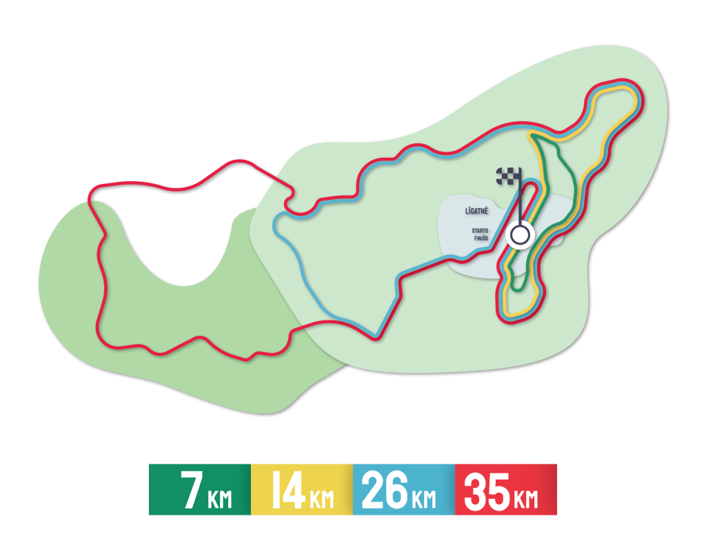 Ligatne TrekTours map
